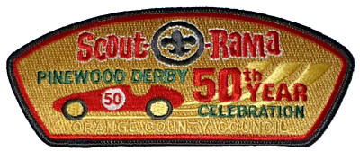 Orange County Council CSP SA-107 2003 Scout-O-Rama Pinewood Derby 50th Anniv WOW