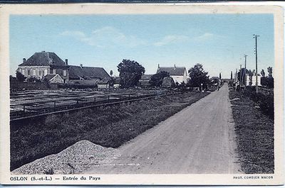 CP 71 Saône-et-Loire - Oslon - Entrance to the Country