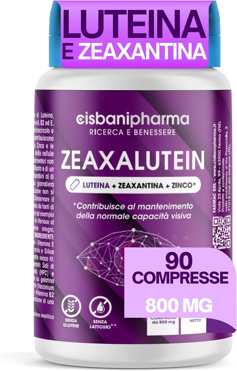 Integratore Occhi Luteina e Zeaxantina Alto Dosaggio | Vista e Benessere