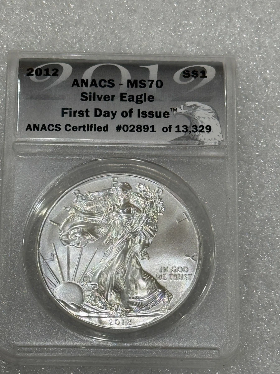 American Eagle MS 70 Graded 2012 Silver Bullion Coins for sale | eBay