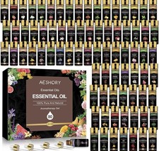 Essential Oil Set 80 Pcs-100 Natural Oils 0.17 Fl Oz Pack of 80 