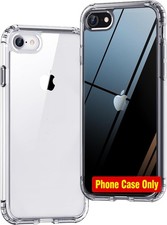 iPhone SE3 SE2 SE 8 7 Case Clear, Shockproof Silicone Hard Cover, Transparent Sl