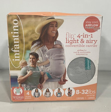 Infantino Flip Advanced 4-in-1 Convertible Carrier Newborn Baby gray