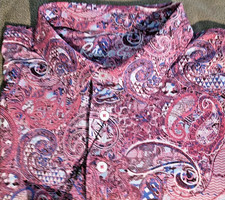 NWT Robert Graham men's Size M short sleeve Performance Clubhouse polo shirt Cl