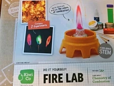 Kiwi Co Crate Fire Lab Ages 14+ Chemistry of Combustion Science Kit STEAM NIB