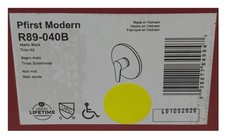 Pfister R89-040B Modern Shower Valve TRIM Matte Black TRIM ONLY No Valve