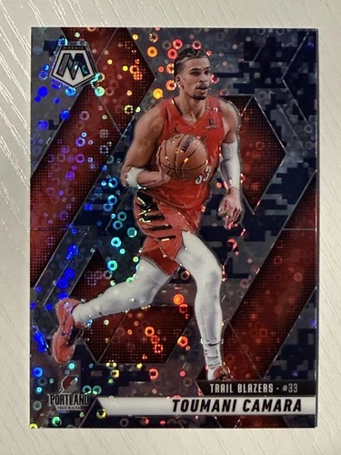 Toumani Camara 2024-25 Panini Mosaic Fast Break Camo Prizm #157 26/35 Blazers