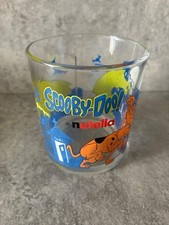 Vintage Scooby Doo Nutella Drinking Glass with Shaggy and Dracula.