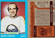 1973-74 Topps Hockey Card #108 Roger Crozier