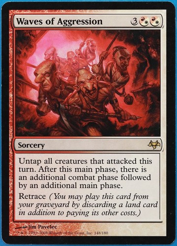 Waves of Aggression Eventide PLD White Red Rare MAGIC CARD (ID# 493511) ABUGames