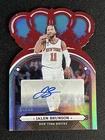2022-23 Panini Crown Royale Jalen Brunson Die Cut Red Autographs Auto /35