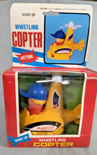 Vintage Whistling Action Wind Up Wonderful Copter Toy Hong Kong NOS