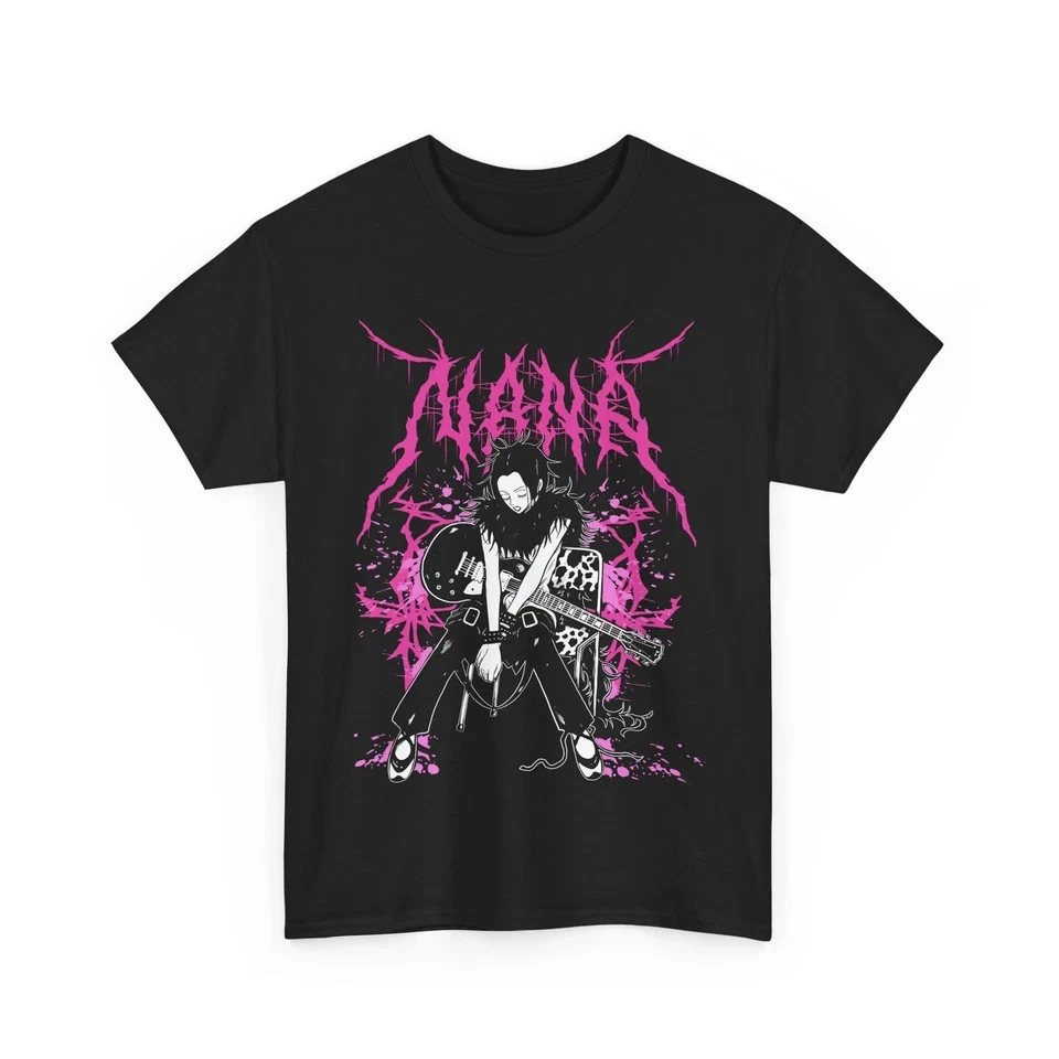 Camiseta Unisex Nana Osaki, Camisa Kawai Manga Piedras Negras S-5XL Foto 4 de 4