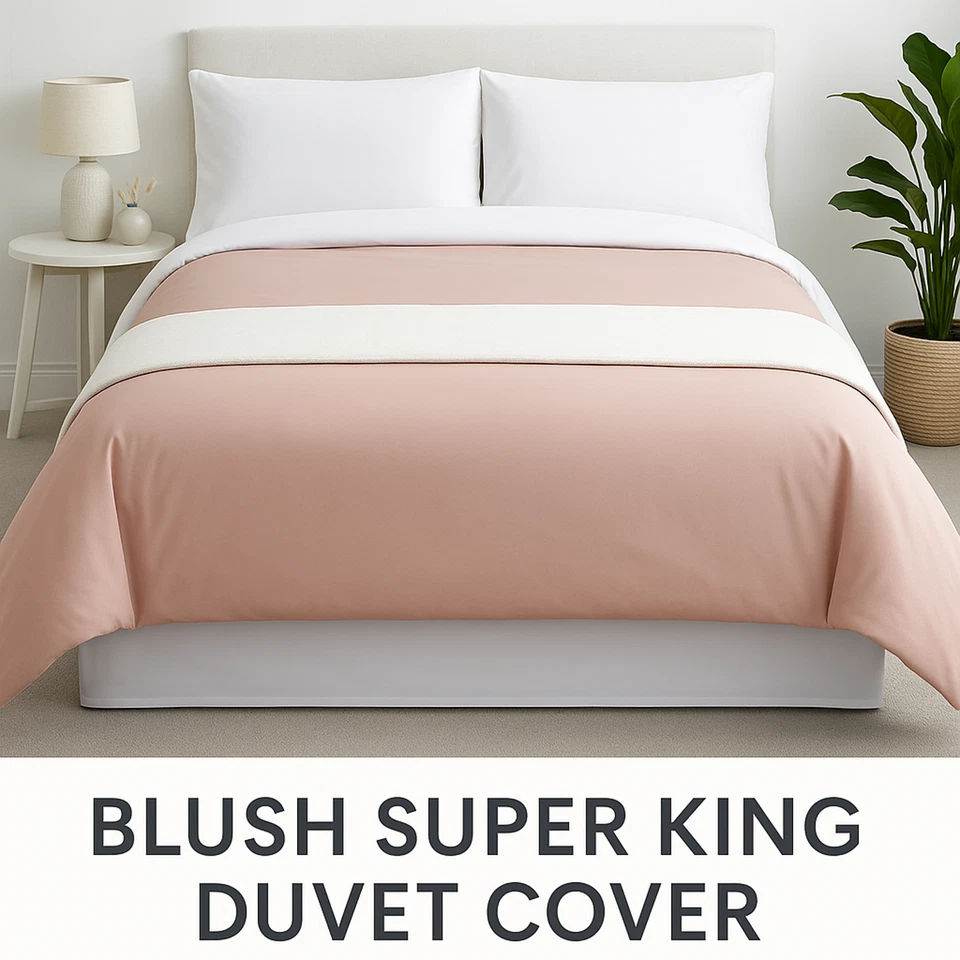 Hotel Collection Blush Super King Duvet Cover Brand New Cover Only New - Image 1 of 4