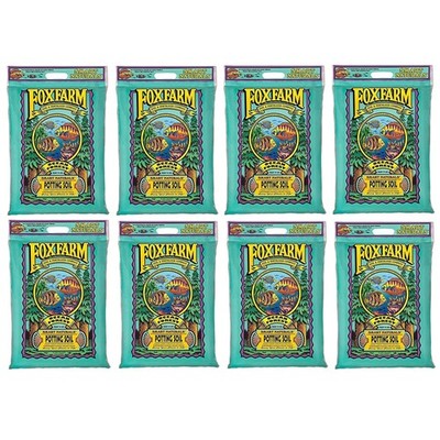 FoxFarm Ocean Forest Ready-to-Use Potting Soil with Fish Meal, 12qt, 8 Pack
