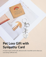 Pet Memorial Gifts for Loss of Dog, Rainbow Loss Sympathy Gift Bridge Keychai...
