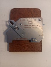 Cased The Welding Institute, weld inspection gauge. Reg. Design 998977