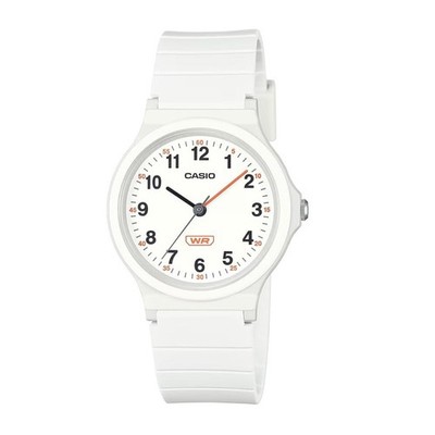 Casio LQ-24B-7BEF Damenuhr Weiß Schwarz Zahlen Analog Klassisch Timeless Col