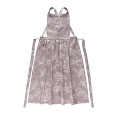 Adult Kitchen Apron Floral Cotton Waterproof Adjustable Cooking Baking Bib