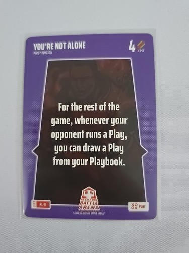 2025 Bo Jackson Battle Arena ALPHA- YOU'RE NOT ALONE - SSP PL-14 PLAY