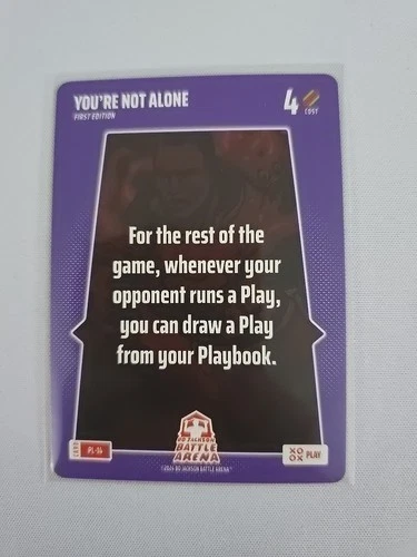 2025 Bo Jackson Battle Arena ALPHA- YOU'RE NOT ALONE - SSP PL-14 PLAY