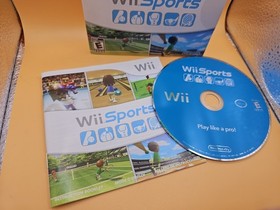 Wii Sports (Nintendo Wii, 2006) Game Disc In Cardboard Sleeve w/ Manual Tested