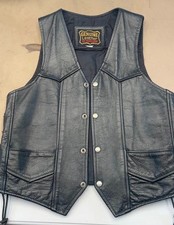 LEATHER VEST SIZE 38 MENS, EXCELLENT CONDITION