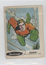 1978 DC Super Hero Stickers Food Issue Sunbeam AquaMan #22 0i7t