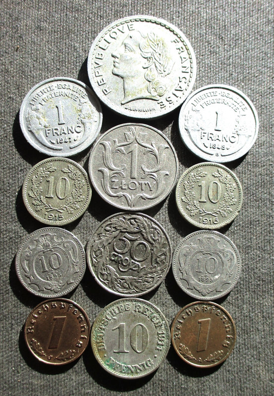 OLD COINS OF EUROPE (GERMANY-POLAND-FRANCE-AUSTRIA) - MIX 167