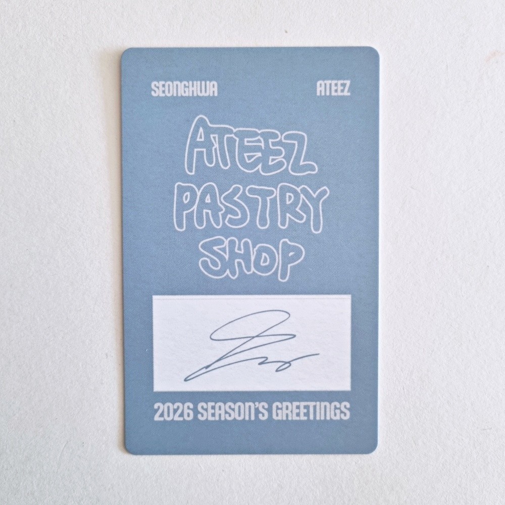 ON HAND] ATEEZ 2026 Season's Greetings Photocard ID Photo Postcard