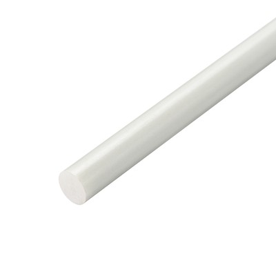 FRP Fiberglas Rundstab 7 mm Durchmesser 50 cm Länge, weiß rund Stangen Stange