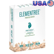 Eco-Friendly Printer Paper 500 Sheets Sustainable Unruled Multi-Purpose Office