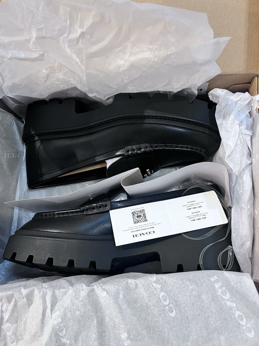 Coach Women's Lucy Platform Loafer Size 8.5 New In Box | eBay