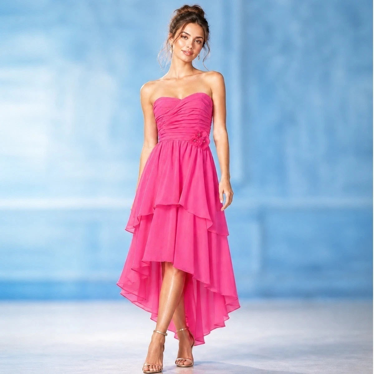 fuchsia bridesmaid dresses products for sale | eBay
