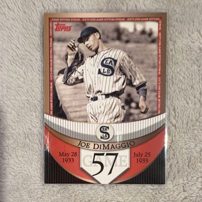 Topps 2007 The Streak Before the Streak Joe DiMaggio JDSF57 San Francisco Seals