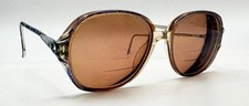 Vintage Accents Blue Translucent Oval 133 Sunglasses FRAMES ONLY Hong Kong