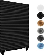 Temporary Blackout Blinds - No Drill, Stick On 90W x 180H cm, Black 