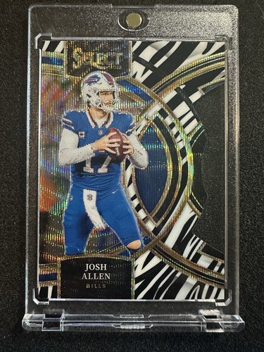 2023 Select Josh Allen Zebra Die Cut - Super Rare - # 200 - Picture 2 of 3