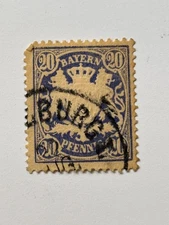 German States - Bavaria - Scott #42 (1876-78) Used - Free Shipping
