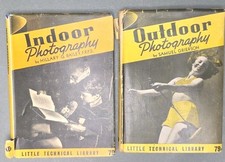 2 Little Technical Library Books 1940 Indoor/Outdoor Photography