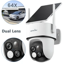 Wansview 3MP Wireless Dual lens Solar Security Camera System Wifi Home Outdoor