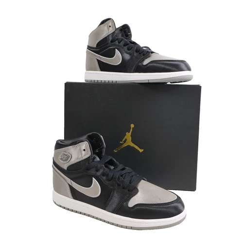 Nike Air Jordan 1 Retro High OG Satin Shadow Black Grey FD5304-010, Size 3Y