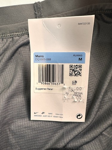 Neu mit Etikett Nike Herren L Dri-FIT Stride 5" kurz gefütterte Laufshorts grau DQ1569-068 $ 55 - Bild 5 von 5