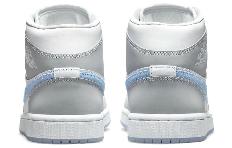 Size 9 - Air Jordan 1 Mid Wolf Grey Aluminum W for sale online | eBay