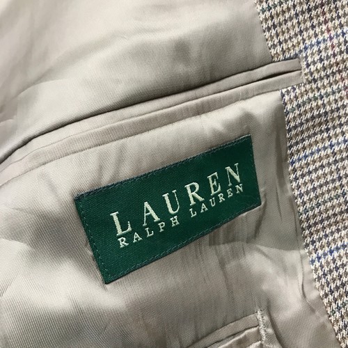 Lauren Ralph Lauren Wool Blend Blazer Sport Coat Mens XL 44R Houndstooth - Picture 3 of 12
