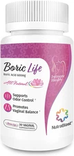 Nutrablast Boric Acid Vaginal Suppositories - 100% Pure Made in USA - Boric Life