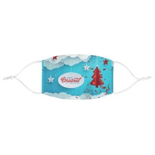 Christmas Fabric Face Mask   Holiday Mask, Merry Christmas Mask, Seasonal ... 