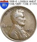 1926-D Lincoln Wheat Cent Penny 1c - FINE/VERY FINE (F/VF)