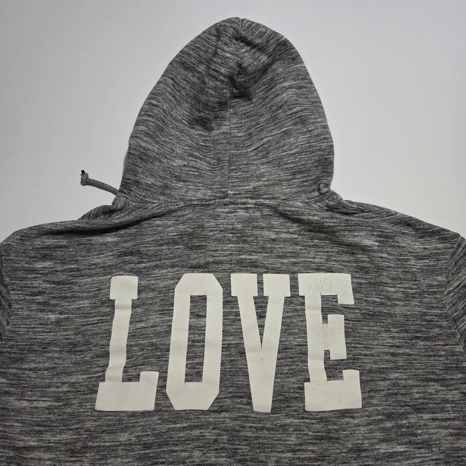 Moletom pulôver gráfico Reflex feminino urze preto/branco XL LOVE - Imagem 3 de 3