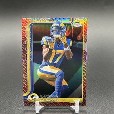 2025 Topps Chrome Davante Adams Football Leather Refractor Los Angeles Rams 🔥